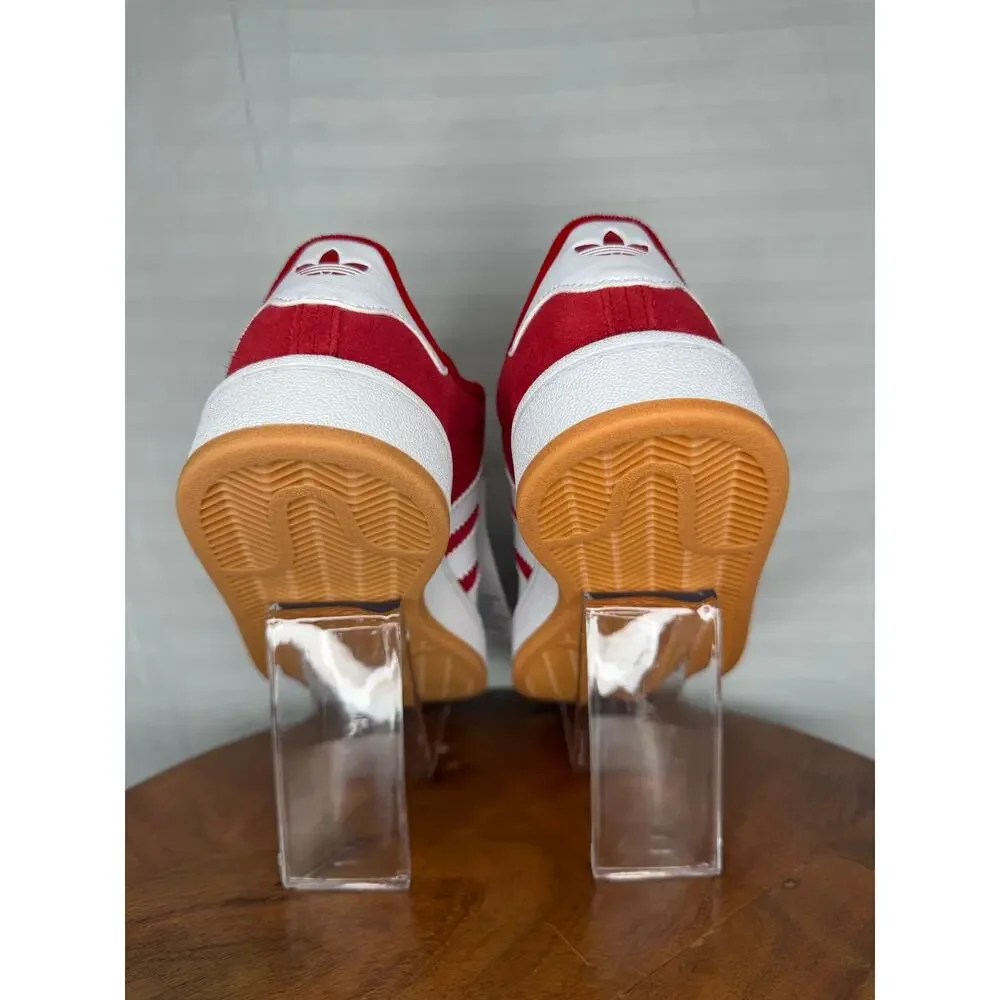 Adidas Campus 00s Kids Size 2 Red White Suede Sneakers NW